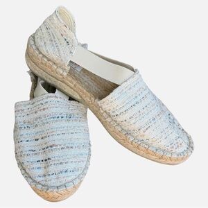 Chic Cream Alpargatus Artesanía Espadrille Flats Size 39 (8 1/2) Cream Multi